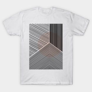 Blush Geometric Line Drawing T-Shirt